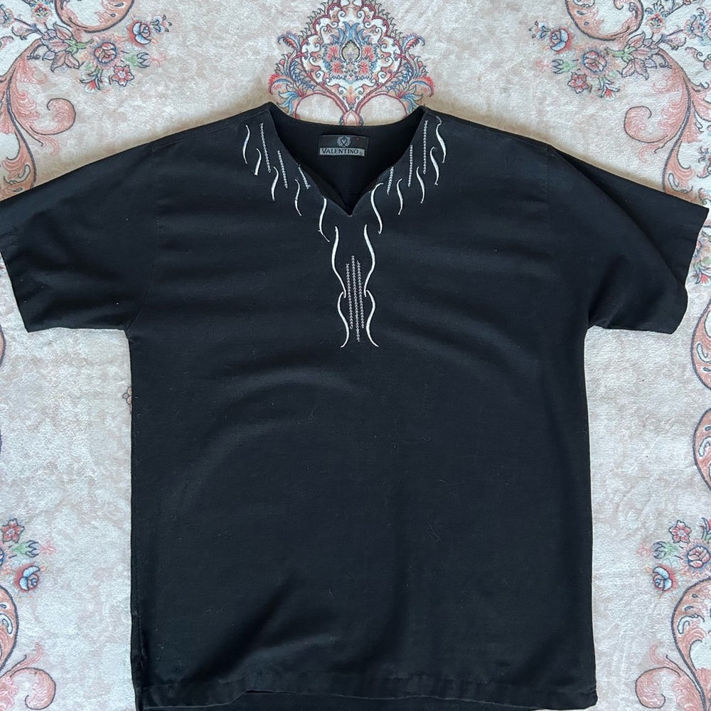 Valentino embroidered 100% cotton shirt -pre fall 2018 collection